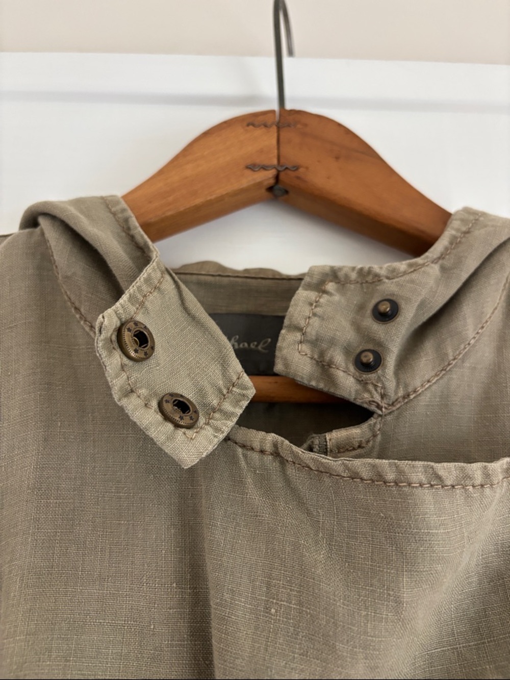 100% Linen Michael Stars Anorak Jacket Size Small - Picture 5 of 12